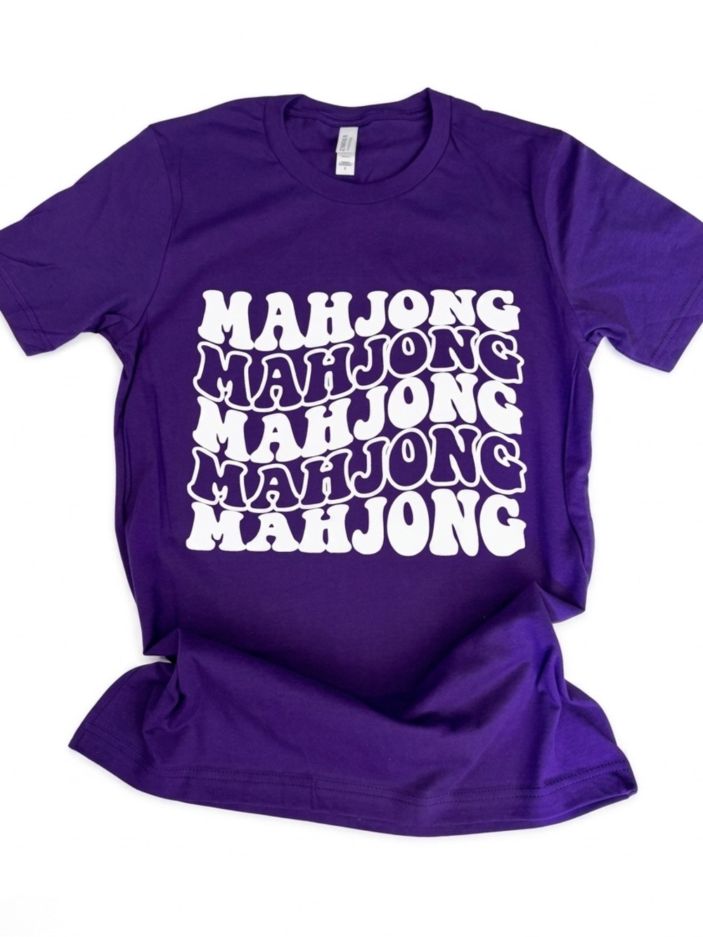 Purple Mahjong Graphic Tee